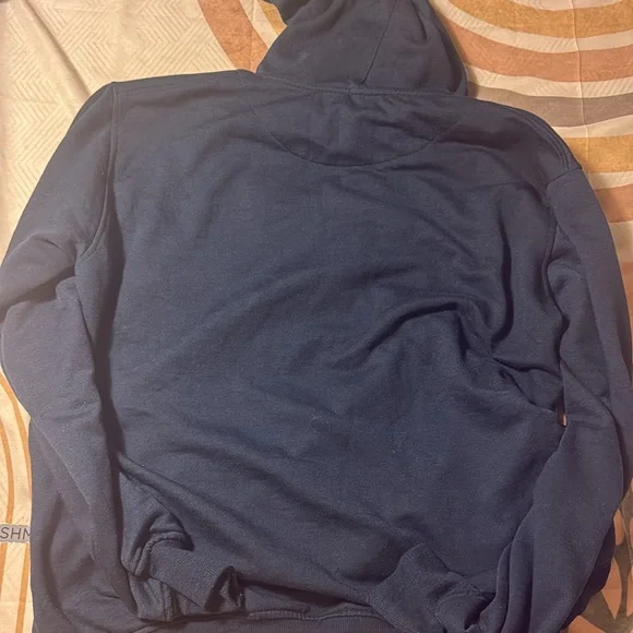 3/$10 Navy Blue & White Logo Hoodie - Picture 5 of 6